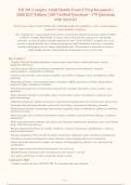NR 341 Exam 2 2026-179 QUESTIONS AND ANSWERS ALREADY GRADED A&plus;&period; 100&percnt; Verified Solutions &vert;&NewLine;Updated Per Latest Guidelines &vert; Graded A&plus;