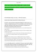 NSG 5442 PEDIATRIC PRIMARY CARE EXAM &NewLine;2026 QUESTIONS LATEST VERSION QUESTIONS &NewLine;AND ANSWERS  