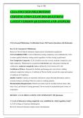 CLIA-FOCUSED PHLEBOTOMY &NewLine;CERTIFICATION EXAM 2026 QUESTIONS &NewLine;LATEST VERSION QUESTIONS AND ANSWERS 