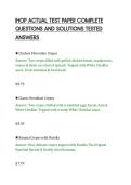 IHOP ACTUAL TEST PAPER COMPLETE&NewLine;QUESTIONS AND SOLUTIONS TESTED&NewLine;ANSWERS&NewLine;