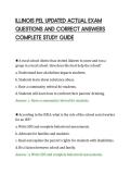 ILLINOIS PEL UPDATED ACTUAL EXAM&NewLine;QUESTIONS AND CORRECT ANSWERS&NewLine;COMPLETE STUDY GUIDE&NewLine;
