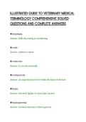 ILLUSTRATED GUIDE TO VETERINARY MEDICAL&NewLine;TERMINOLOGY COMPREHENSIVE SOLVED&NewLine;QUESTIONS AND COMPLETE ANSWERS&NewLine;