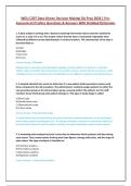  WGU C207 Data Actual Exam Questions and Answer Latest Update