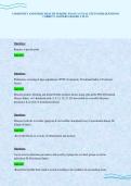 COMMUNITY AND PUBLIC HEALTH NURSING EXAM 3 ACTUAL TEST PAPER QUESTIONS CORREC