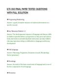 ILTS 305 FINAL PAPER TESTED QUESTIONS&NewLine;WITH FULL SOLUTION&NewLine;