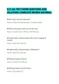 ILTS 305 TEST PAPER QUESTIONS AND&NewLine;SOLUTIONS COMPLETE REVIEW MATERIAL&NewLine;
