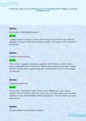 COMMUNITY HEALTH ATI UPDATED ACTUAL EXAM QUESTIONS CORRECT ANSWERS GRADED A