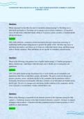 COMMUNITY HEALTH EXAM ACTUAL TEST PAPER QUESTIONS CORRECT ANSWERS GRADED A