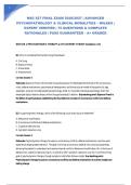 NSG 527 FINAL EXAM 2026&sol;2027 &vert; ADVANCED PSYCHOPATHOLOGY & CLINICAL MODALITIES &ndash; WILKES &vert; EXPERT VERIFIED &vert; 75 QUESTIONS & COMPLETE RATIONALES &vert; PASS GUARANTEED - A&plus; GRADED