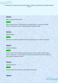 COMMUNITY NUR 206 EXAM 1 REVIEW SHEET COMPLETE QUESTIONS ANSWERS GRADED A