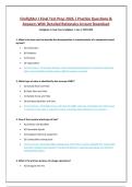 Firefighter I Final Test Prep  Actual Exam Questions and Answer Latest Update