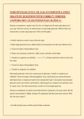 NURS 307 EXAM 2 UNLV CH&period; 14 & 15 COMPLETE LATEST&NewLine;2026 STUDY QUESTIONS WITH CORRECT VERIFIED&NewLine;ANSWERS 100&percnt; GUARANTEED PASS &vert; RATED A&plus;