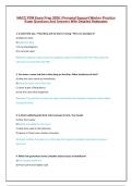 NACC PSW Exam Prep Actual Exam Questions and Answer Latest Update