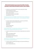 NYC Food Protection Course  Actual Exam Questions and Answer Latest Update