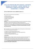 ATLS 10TH EDITION PRE-TEST 2026&sol;2027 &vert; ADVANCED TRAUMA LIFE SUPPORT &ndash; EXPERT VERIFIED &vert; 50 QUESTIONS & COMPLETE RATIONALES &vert; PASS GUARANTEED - A&plus; GRADED