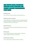IMSA TRAFFIC SIGNAL TECHNICIAN&NewLine;UPDATED ACTUAL QUESTIONS AND&NewLine;CORRECT ANSWERS COMPREHENSIVE&NewLine;STUDY GUIDE&NewLine;