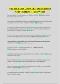 Nur 306 Exam UPDATED QUESTIONS &NewLine;AND CORRECT ANSWERS