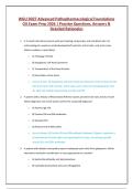 WGU D027 Advanced Pathopharmacological Foundations Actual Exam Questions and Answer Latest Update