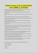 NURS 473 Exam ACTUAL QUESTIONS &NewLine;AND CORRECT ANSWERS