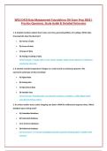 WGU D426 Data Management Foundations OA Actual Exam Questions and Answer Latest Update