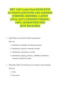 MKT 3401 Ledet Final EXAM WITH ACCURATE QUESTIONS AND ANSWERS &lpar;VERIFIED ANSWERS&rpar; &vert; LATEST &lpar;2026&sol;2027&rpar; UPDATED VERSION &vert; 100&percnt; GUARANTEED PASS &lbrace;JUST RELEASED&rcub;