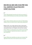 BSN HESI 266 MED SURG EXAM PREP 2026&NewLine;FULL QUESTION COLLECTION WITH&NewLine;EXPERT SOLUTIONS