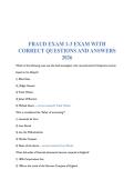 FRAUD EXAM 1-3 EXAM WITH CORRECT QUESTIONS AND ANSWERS 2026