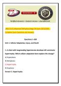 WGU D115 Advanced Pathophysiology OA Exam 2026&sol;2027 &ndash; Complete Exam Questions and Answers