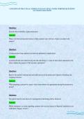 CONCEPTS OF PRACTICAL NURSING II EXAM 1 FINAL PAPER VERIFIED QUESTIONS ACCURATE