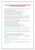 Texas Jurisprudence  Actual Exam Questions and Answer Latest Update
