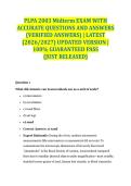 PLPA 2003 Midterm EXAM WITH ACCURATE QUESTIONS AND ANSWERS &lpar;VERIFIED ANSWERS&rpar; &vert; LATEST &lpar;2026&sol;2027&rpar; UPDATED VERSION &vert; 100&percnt; GUARANTEED PASS &lbrace;JUST RELEASED&rcub;