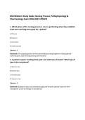BSN Midterm Study Guide&colon; Nursing Process&comma; Pathophysiology &&NewLine;Pharmacology Exam 2026&sol;2027 UPDATE&NewLine;
