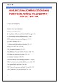 NRNP 6675 Final Exam Question Bank&NewLine;PMHNP Care Across the Lifespan II &vert; 2026&ndash;2027 Edition