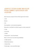 ALPP CLC STUDY GUIDE 2026 EXAM WITH CORRECT QUESTIONS AND ANSWERS 