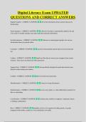 Digital Literacy Exam UPDATED &NewLine;QUESTIONS AND CORRECT ANSWERS
