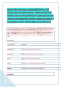Neonatal Resuscitation Program &lpar;NRP&reg;&rpar; Exam&colon; 200 &NewLine;Practice Questions with Answers and Rationales Most &NewLine;Recent Exam Actual Complete Real Exam Questions And &NewLine;Correct Answers &lpar;Verified Answers&rpar; Already Graded A&plus; &vert; &NewLine;Guaranteed Success&excl;&excl; Newest Exam &vert; Just 