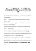 ALPP CLC EXAM SET 1EXAM WITH CORRECT QUESTIONS AND ANSWERS 2026
