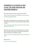 INTERMEDIATE ACCOUNTING BY KIESO&NewLine;ACTUAL TEST PAPER QUESTIONS AND&NewLine;SOLUTIONS GRADED A&plus;&NewLine;