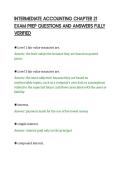 INTERMEDIATE ACCOUNTING CHAPTER 21&NewLine;EXAM PREP QUESTIONS AND ANSWERS FULLY&NewLine;VERIFIED&NewLine;