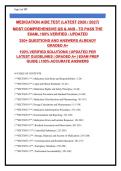 Medication Aide Test Prep 2026-2027&colon; 300&plus; Questions with Verified Answers & Detailed Rationales &vert; CNA&comma; CMA&comma; QMA Certification Exam Review