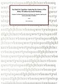 Test Bank for Cognition&colon; Exploring the Science of the Mind&comma; 7th Edition by Daniel Reisberg