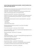 NUR 257 Final Exam Questions and Answers &vert; Nursing Study Guide 2026&sol;2027