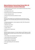 Maternal-Newborn Nursing Exam Review 2026&colon; 100 Practice Questions&comma; Answers & Rationales