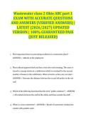 Wastewater class 2 Ohio ABC part 1 EXAM WITH ACCURATE QUESTIONS AND ANSWERS &lpar;VERIFIED ANSWERS&rpar; &vert; LATEST &lpar;2026&sol;2027&rpar; UPDATED VERSION &vert; 100&percnt; GUARANTEED PASS &lbrace;JUST RELEASED&rcub;