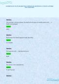 COSMETOLOGY STATE BOARD FINAL PAPER EXAM QUESTIONS ACCURATE ANSWERS FULL