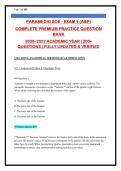 NREMT Paramedic Exam Prep 2026-2027&colon; 210&plus; Anatomy & Physiology Questions with Verified Answers & Detailed Rationales