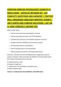 CERTIFIED EXERCISE PHYSIOLOGIST &lpar;ACSM EP-C&rpar; &NewLine;MOCK EXAM &ndash; DIFFICULT REVISION SET  150 &NewLine;COMPLETE QUESTIONS AND ANSWERS &vert; CONTENT &NewLine;WELL ORGANIZED 2026&sol;2027 NEWTEST UPDATE &vert; &NewLine;100 &percnt; RATED AND VERIFIED SOLUTIONS &vert; GET AN &NewLine;A&plus; NEW VERSION&excl;&excl;&excl; INSTANT PDF 