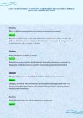 COST AND MANAGERIAL ACCOUNTING COMPREHENSIVE EXAM SCRIPT COMPLETE
