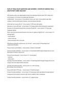 NUR 257 Final Exam Questions and Answers &vert; Nursing Study Guide 2026&sol;2027&NewLine;