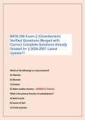 BIOS 256 Exam 2 &lpar;Chamberlain&rpar; &NewLine;Verified Questions Merged with&NewLine;Correct Complete Solutions Already &NewLine;Graded A&plus; &vert;&vert; 2026-2027 Latest &NewLine;Update&excl;&excl;&excl;